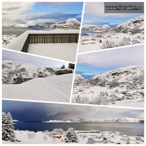 Vinter med snø på Flatraket