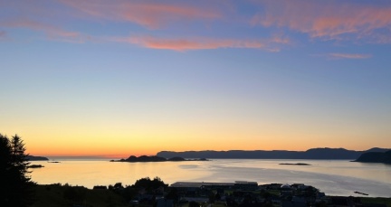 Etter solnedgang på Flatraket