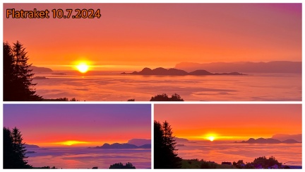Solnedgang Flatraket 10072024