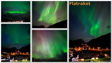 Nordlys på Flatraket
