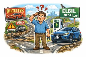 Valg av bil - et vanskelig veivalg (KI).