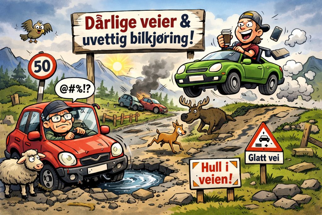 Uvettig bilkjøring (KI)!